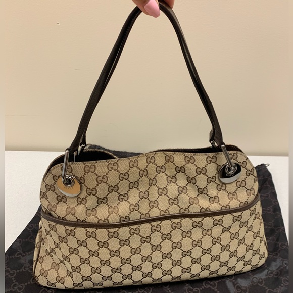 SOLD ❌ Authentic Gucci Monogram Eclipse Shoulder Bag ♥️ - Picture 3 of 16